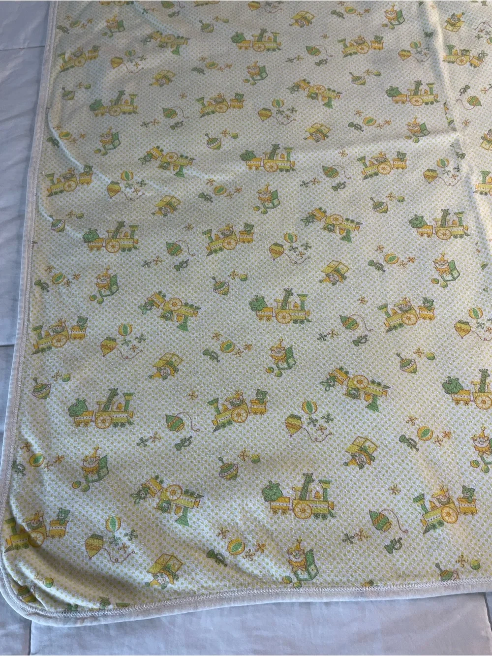 Vintage Carter's Baby Blanket Train Toy Lovey Security Replacement ✔️Size Flaws